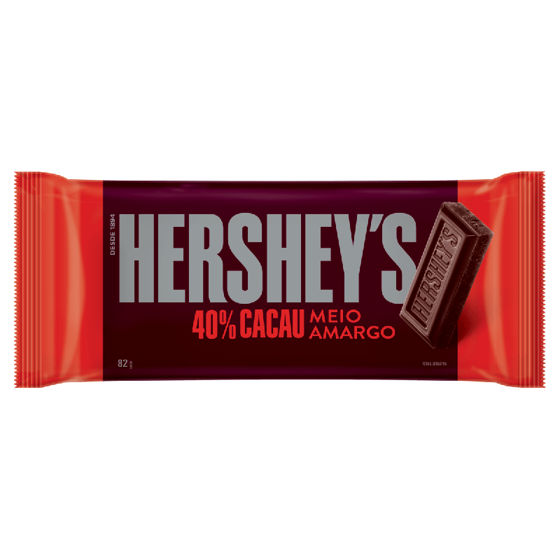 CHOCOLATE BARRA MEIO AMARGO HERSHEY 82G